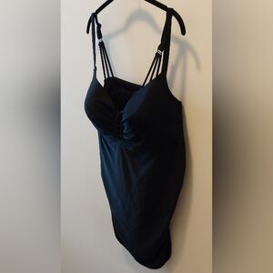 Swim By Cacique Black Swim Top
